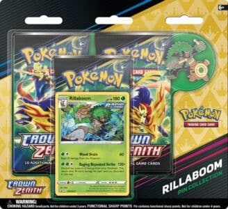 Pokémon – Crown Zenith Rillaboom Pin Collection Sword And Shield 12,5