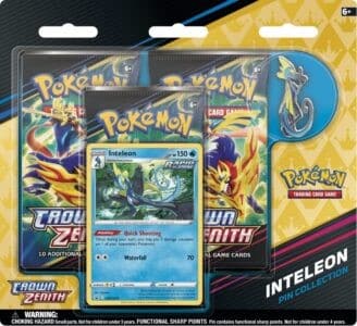 Pokémon - Crown Zenith Inteleon Pin Collection Sword And Shield 12,5