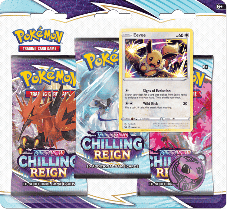 Pokémon – Chilling Reign 3-Pack Blister SWSH6